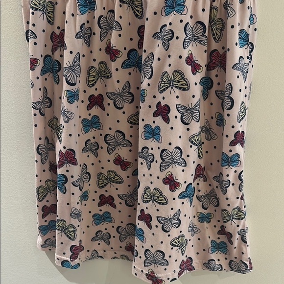 Blue and Red Puff Sleeve Casual Sundress - Picture 4 of 6